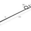 Stay Bar Replacement for PZ Zweegers Passer til: PZ115