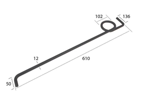 Stay Bar Replacement for PZ Zweegers Passer til: PZ115