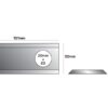 Kniv - Forsat - 131 x 50x4mm - Hul Ø20.5 x 23mm - Højre/Venstre - Passer til Taarup Passer til: 56110500