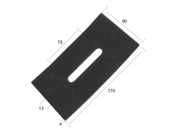 Skrabeplade 170x90x4mm Passer til: 52590500