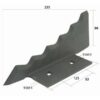 Kniv Fodervogn 212mm x 97mm x 6mm (Venstre) Passer til Keenan Passer til: 701359