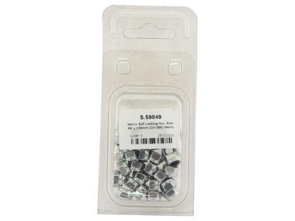 Låsemøtrik, Størrelse: M6x1.00mm (DIN 985) Metric Coarse