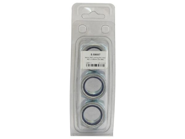 Låsemøtrik, Størrelse: M27x3.00mm (DIN 985) Metric Coarse