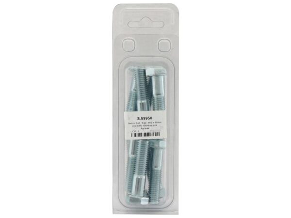 Bolt, Størrelse: M12x50mm (DIN 931) 10 stk. Agripak