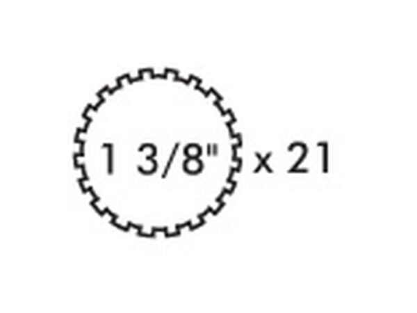 PTO Gaffel (snaplås) (Krydsmål: 22 x 54.8mm) Størrelse: 1-3/8''-21 Not