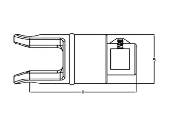 PTO Friløbskobling (Krydsmål: 30.2 x 92mm) Størrelse: 1-3/8''-6 Not
