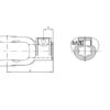 PTO Gaffel (snaplås) (Krydsmål: 36 x 89mm) Størrelse: 1-3/8''-21 Not