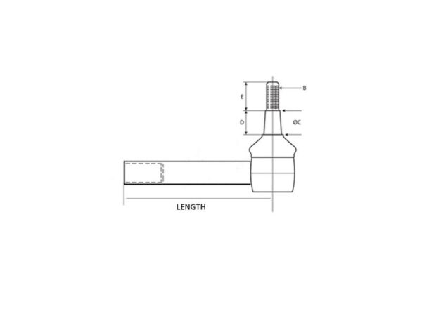 Styrekugle, Længde: 149mm