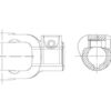PTO Gaffel (bolt) (Krydsmål: 30.2 x 92mm) Hul Ø35mm, Notstørrelse: 10mm.