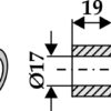 Bøsning 19xØ17xØ25