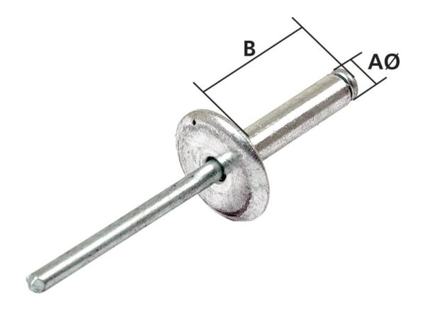 Popnitte 4 x 15mm