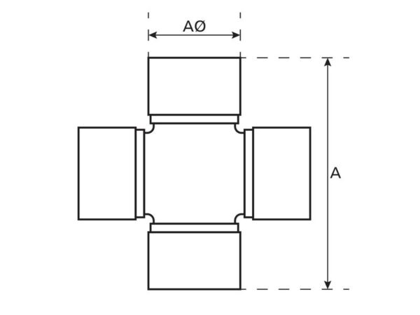 6459_pic10 Sparex PTO Kryds - 27 x 82mm (Basic Drift)