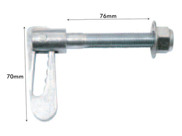 Bolt m/lås (skrue) 76mm