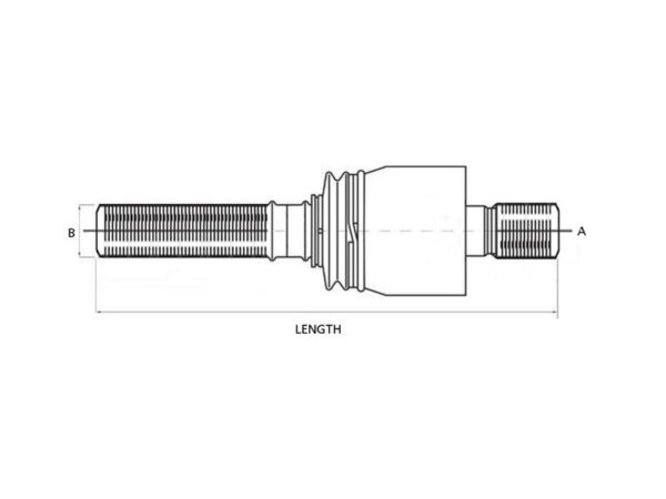 Styrekugle, Længde: 210mm