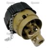 PTO Kardanled (vidvinkel) (Krydsmål: 27 x 75 & 24 x 91mm) Størrelse: 1-3/8''-6 Not, Rør: Trekantet, Ref: 12516.