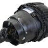 PTO Kardanled (vidvinkel) (Krydsmål: 27 x 75 & 24 x 91mm) Størrelse: 1-3/8''-6 Not, Rør: Citron, Ref: 1G.