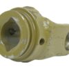 PTO Gaffel (vidvinkel)(profilrør) (Krydsmål: 32 x 76 & 27 x 94mm) Rør: Citron, Størrelse: 57.5 x 48 x 3.6mm, Ref: 2aG.