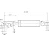 Liftregulering (komplet) - Gaffel Hul Ø 22mm- Gaffel Hul Ø 27 & 27x97mm - Min. længde:457mm - M27 x 3 Millimeter