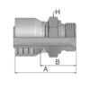 Parker BSP 60° Preskobling 5/8'' x 3/4'' - 14TPI Han Lige
