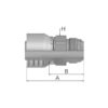 Parker JIC 37° Preskobling 5/8'' x 1-1/16'' - 12TPI Han Lige
