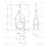 Skydeventil (flange/flange) 6''