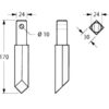 Kniv Bredde: 24mm, Højde: Hul Ø: 10mm. Passer til Passer til: E35920