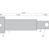 Topstangsbolt dobbelt 19 - 25mm Kat.1/2 (Ø19/25mm)