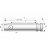 Topstangsbolt 19x76mm Kat. 1 (Ø19mm)