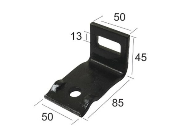 Clamp Harvetand u/fjeder 32x12mm Suitable for 50x15mm