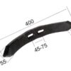 Spids (vendbar) 400x55x15mm Hulafstand 45/75mm