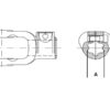 PTO Gaffel (bolt) (Krydsmål: 22 x 54.8mm) Størrelse: 1-3/8-21 Not