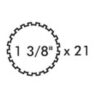 PTO Gaffel (bolt) (Krydsmål: 22 x 54.8mm) Størrelse: 1-3/8-21 Not
