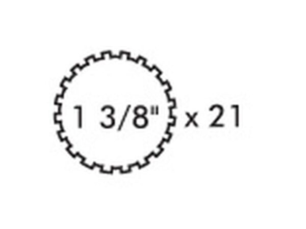 PTO Gaffel (bolt) (Krydsmål: 22 x 54.8mm) Størrelse: 1-3/8-21 Not