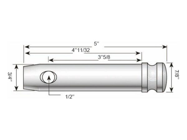 Topstangsbolt 19x92mm Kat. 1 (Ø19mm)