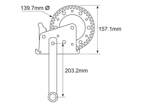 Trailerspil 653Kg / 1400lbs