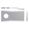 Kniv - Forsat - 96 x 40x3mm - Hul Ø19mm - Højre/Venstre - Passer til Deutz-Fahr, Fella, Pottinger, PZ Passer til: 06561544