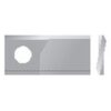 Kniv - Snoet, skarpe nederste kanter, parallel - 94 x 48x3mm - Hul Ø19mm - Højre - Passer til PZ, Krone, Vicon, Kuhn Passer til: TF70