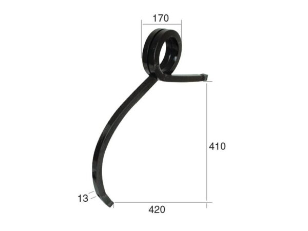 Stubharvetand - 25x25x475 Højre ( ) Passer til: 0136601