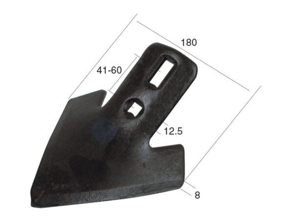 Skær 180x8mm - Hulafstand 40/60mm
