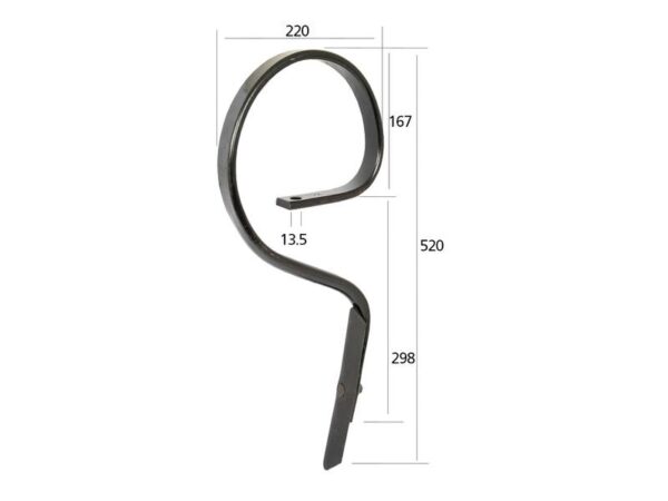 Harvetand 32x10x520mm