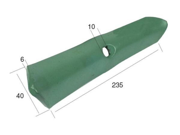 Spids (vendbar) 235x40x6mm Passer til: KK103011