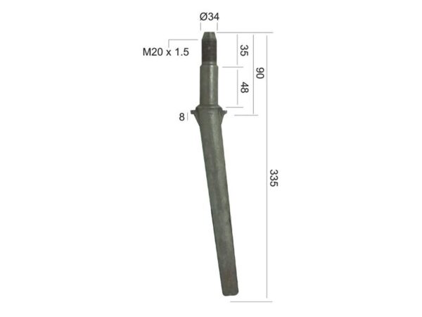 Rotorharvetand 335mm. Passer til Lely Passer til: 11606021