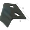 Beskyttelsesplade 100x75x6mm. Hulafstand: 50mm. Passer til: 38100215