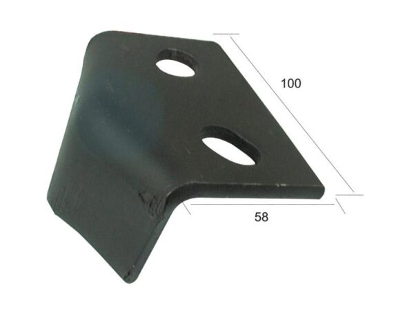 Beskyttelsesplade 100x75x6mm. Hulafstand: 50mm. Passer til: 38100215
