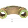 Beslag M16 x 1.50. Hulafstand: 60mm. Passer til: 36100312