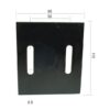 Skrabeplade 110x95x4mm Passer til: 26100667