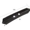 Spids (vendbar) 222x40x8mm Hulafstand 40mm
