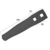 Spids (vendbar) 155x35x8mm Hulafstand 28mm Passer til: 01010062