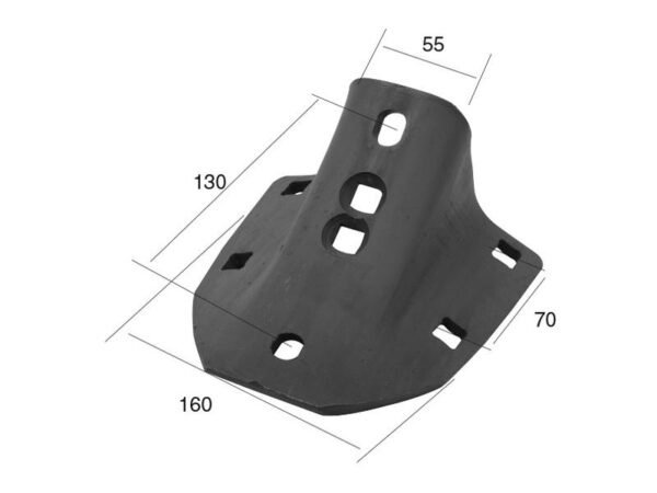 Holder Harvetand 155x8mm Passer til: 4679106
