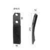Kniv Højre 50x12mm Højde: Hulafstand: 50mm. Hul Ø: 16.5mm. Passer til Kuhn Passer til: 51916500